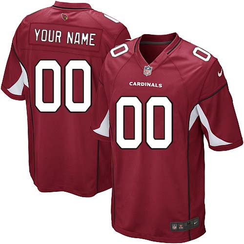 Youth Elite Nike Jersey Red Home - Customized NFL Arizona Cardinals